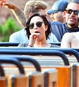 Demi Lovato and Wilmer in Disneyland - March 15